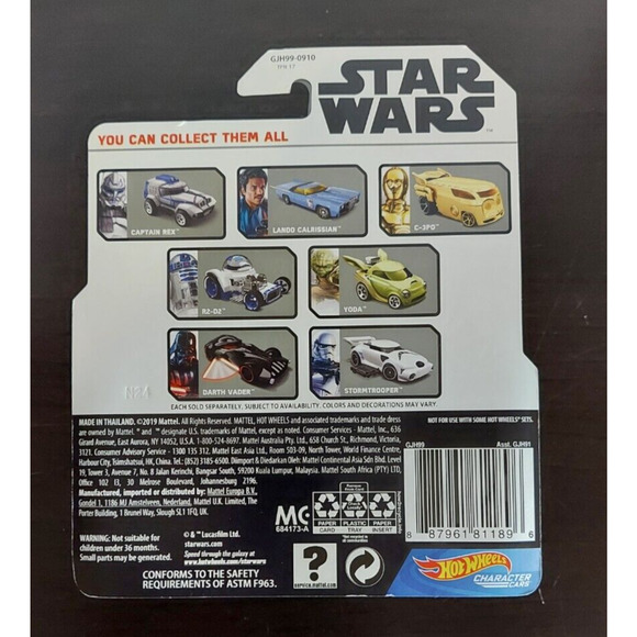 NEW!! Hot Wheels Star Wars Assorted lot of 3 Cars. Still Sealed!! - Picture 3 of 7